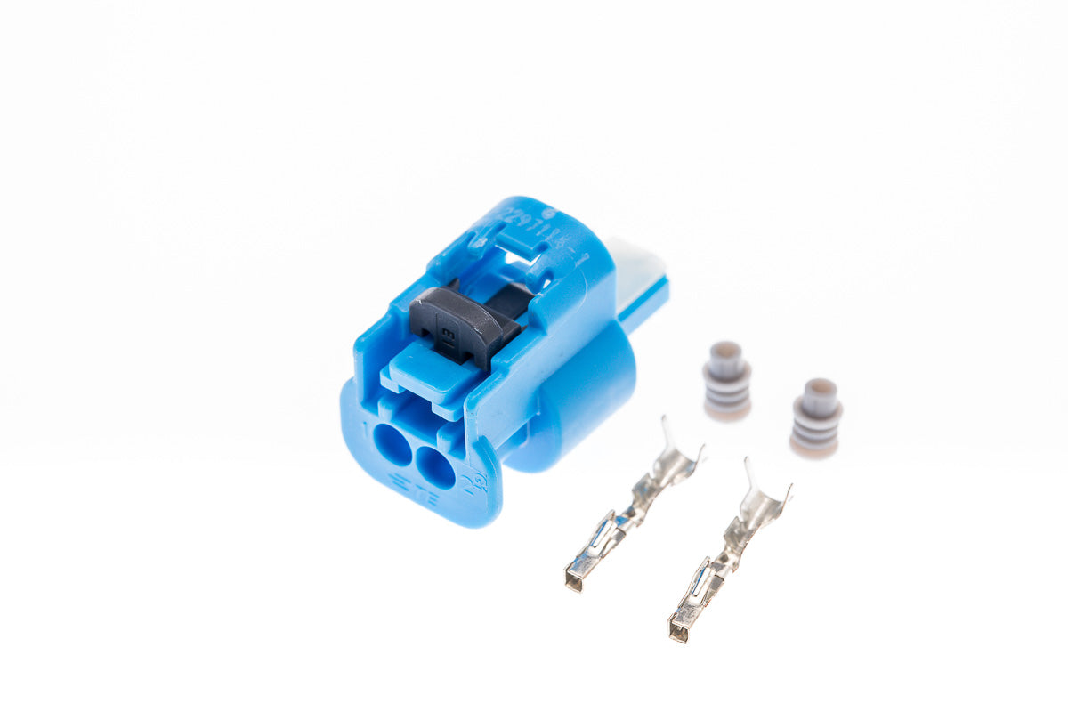 Connector weiblich 2 polig mit Einzeladerabdichtungen & Crimpverbinder CSF10241