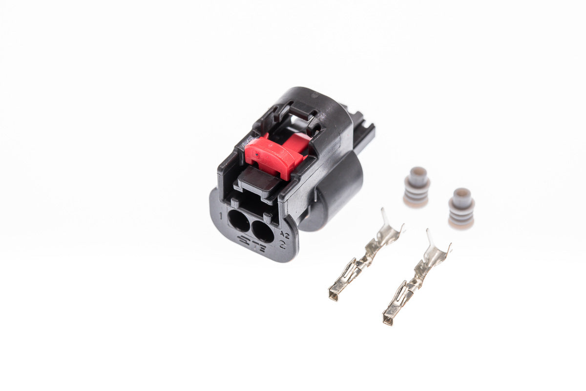 Connector weiblich 2 polig mit Einzeladerabdichtungen & Crimpverbinder CSF10242