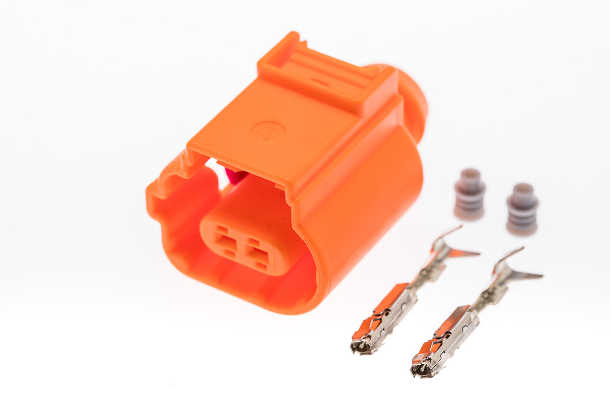 Connector weiblich 2 polig mit Einzeladerabdichtungen & Crimpverbinder CSF10298