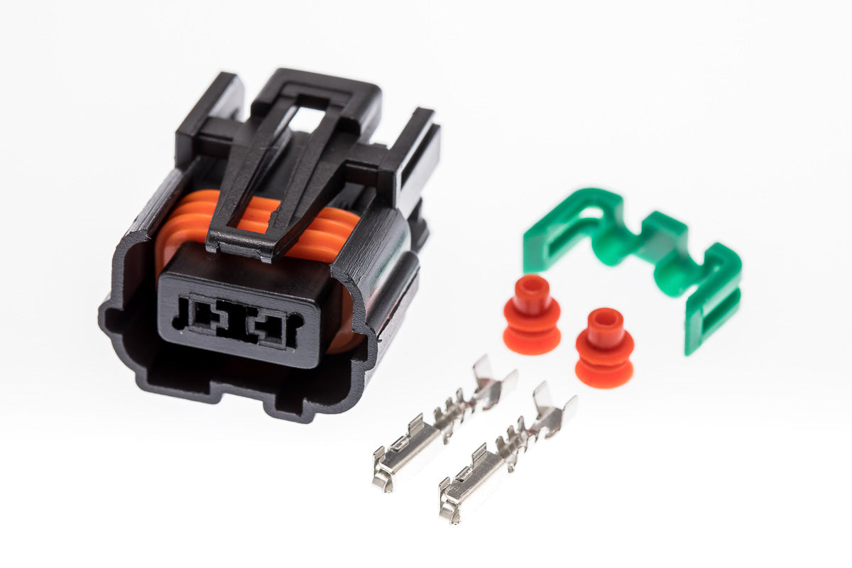 Connector weiblich 2 polig mit Einzeladerabdichtungen & Crimpverbinder CSF10330