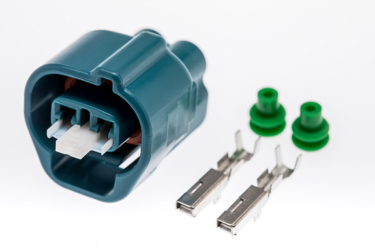 Connector weiblich 2 polig mit Einzeladerabdichtungen & Crimpverbinder CSF10335