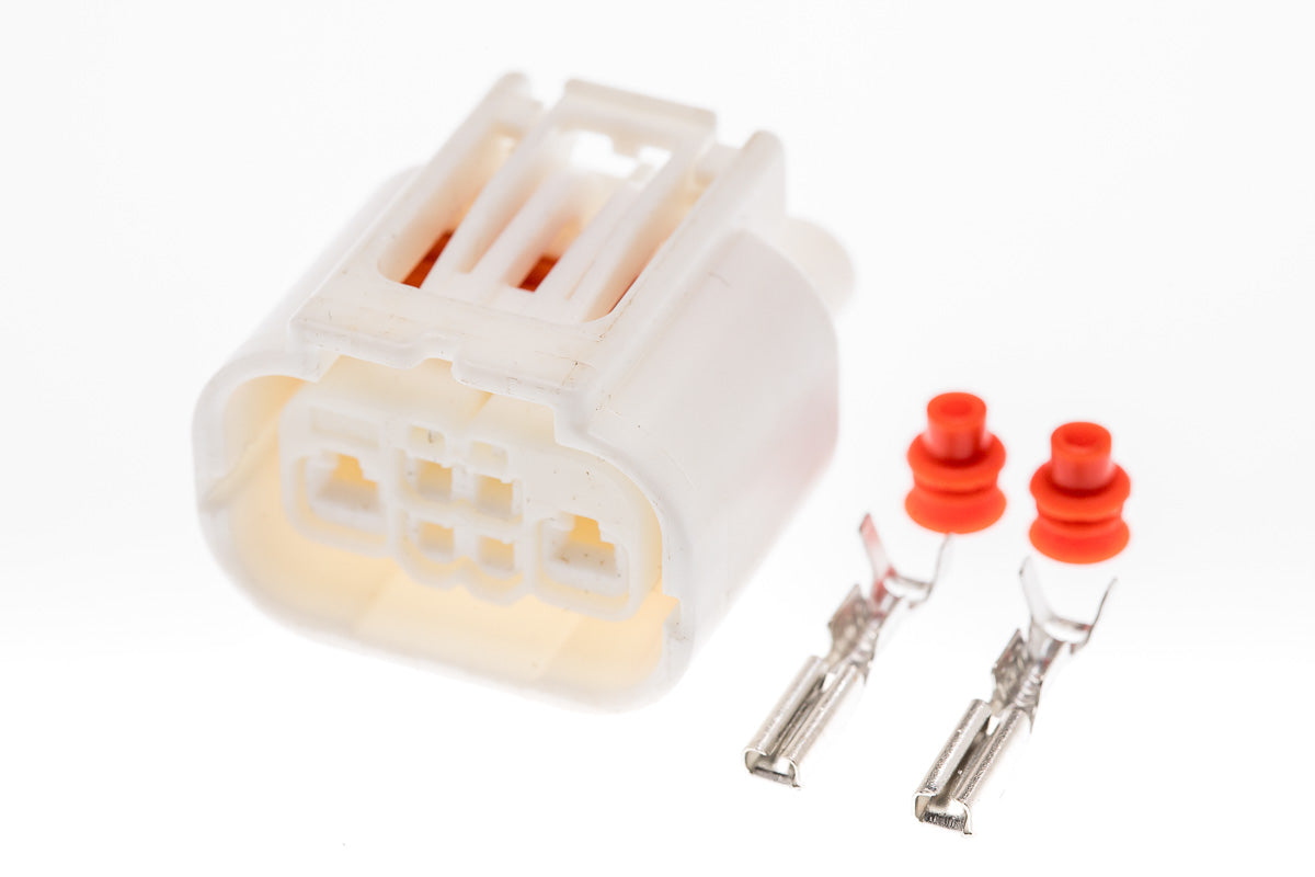Connector weiblich 2 polig mit Einzeladerabdichtungen & Crimpverbinder CSF10358
