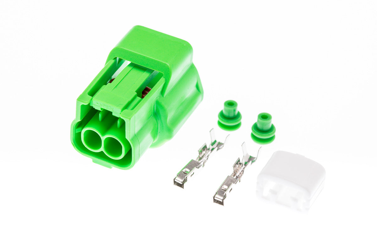 Connector weiblich 2 polig mit Einzeladerabdichtungen & Crimpverbinder CSF10367