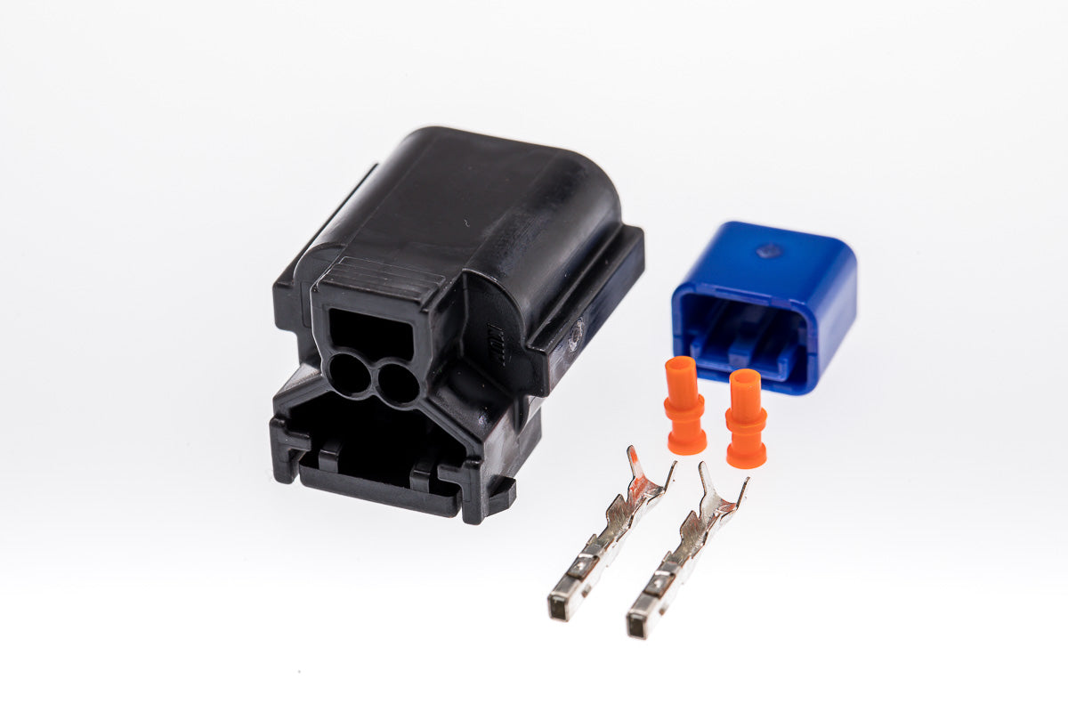 Connector weiblich 2 polig mit Einzeladerabdichtungen & Crimpverbinder CSF10473