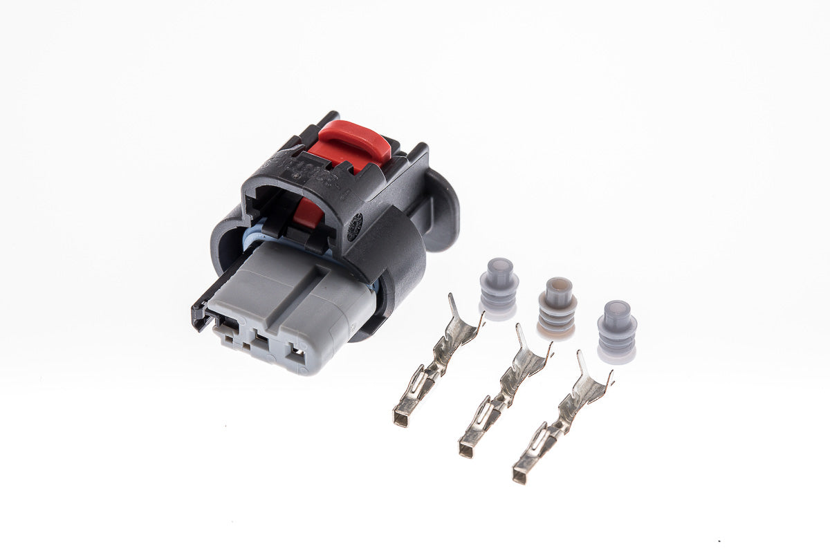 Connector weiblich 3 polig mit Einzeladerabdichtungen & Crimpverbinder CSF11215