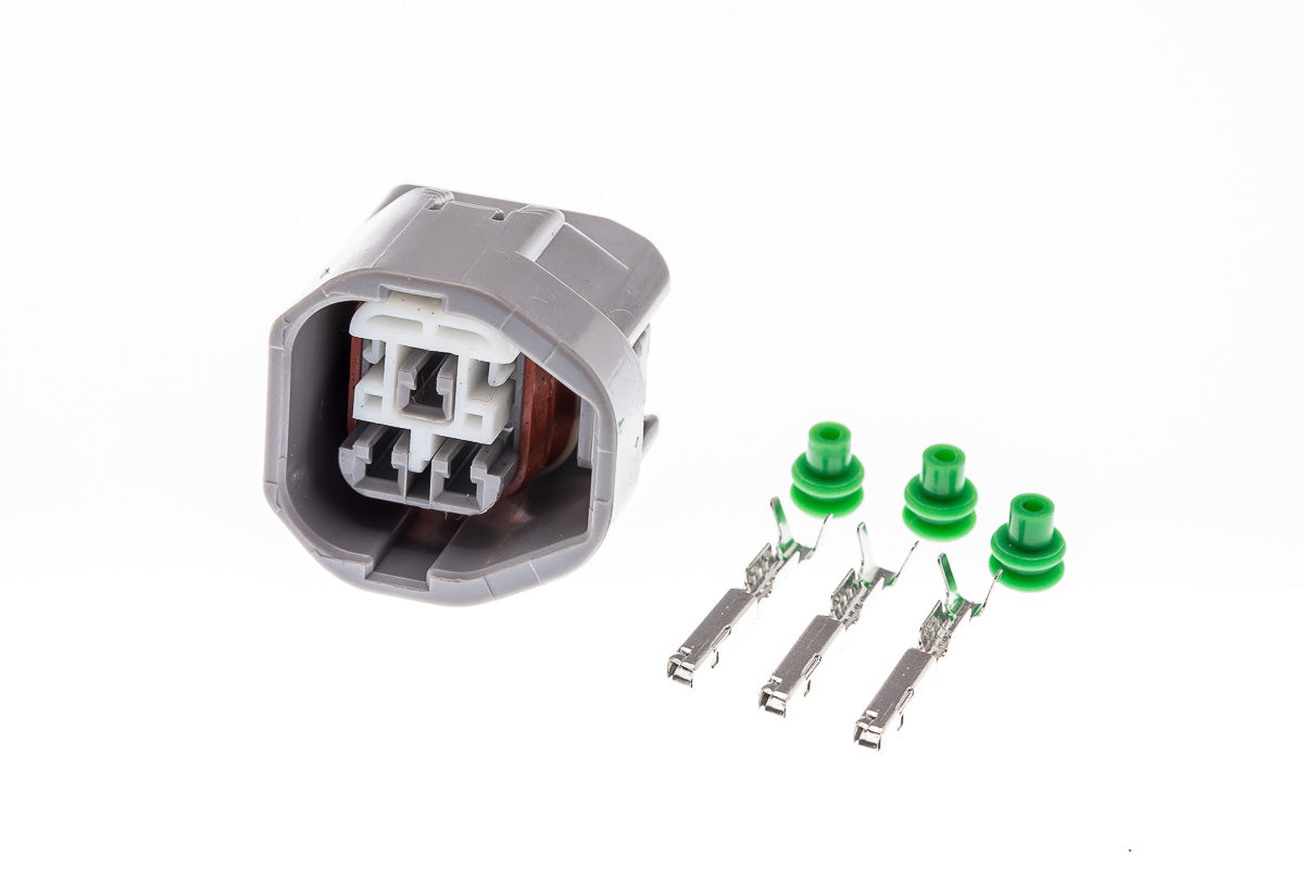 Connector weiblich 3 polig mit Einzeladerabdichtungen & Crimpverbinder CSF11219