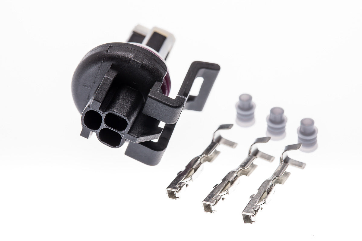 Connector weiblich 3 polig mit Einzeladerabdichtungen & Crimpverbinder CSF11239