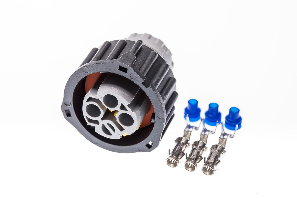 Connector weiblich 3 polig mit Einzeladerabdichtungen & Crimpverbinder CSF11253