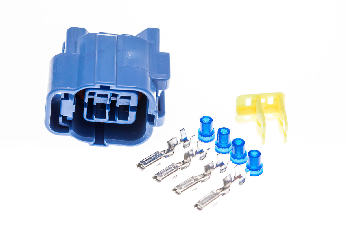 Connector weiblich 4 polig mit Einzeladerabdichtungen & Crimpverbinder CSF11788