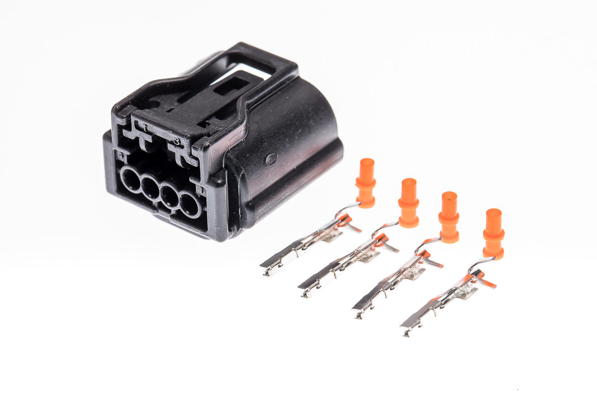 Connector weiblich 4 polig mit Einzeladerabdichtungen & Crimpverbinder CSF11794