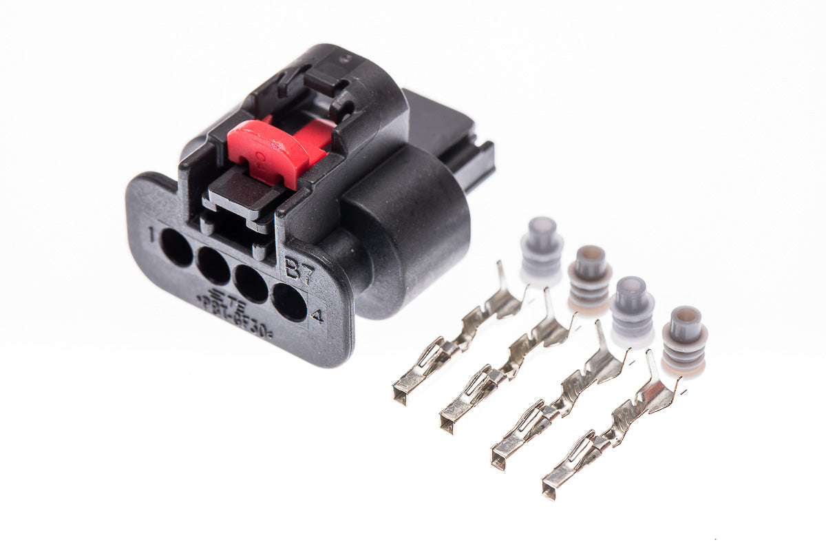 Connector weiblich 4 polig mit Einzeladerabdichtungen & Crimpverbinder CSF11819