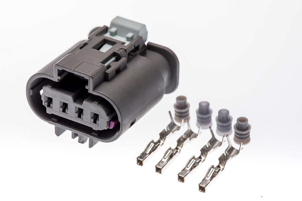 Connector weiblich 4 polig mit Einzeladerabdichtungen & Crimpverbinder CSF11852