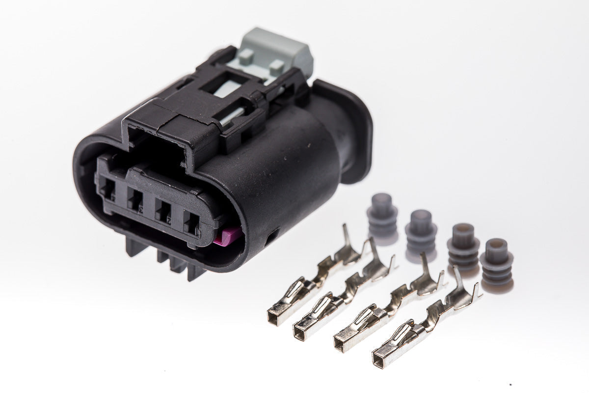 Connector weiblich 4 polig mit Einzeladerabdichtungen & Crimpverbinder CSF11862