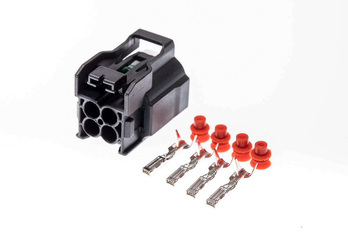 Connector weiblich 4 polig mit Einzeladerabdichtungen & Crimpverbinder CSF11915