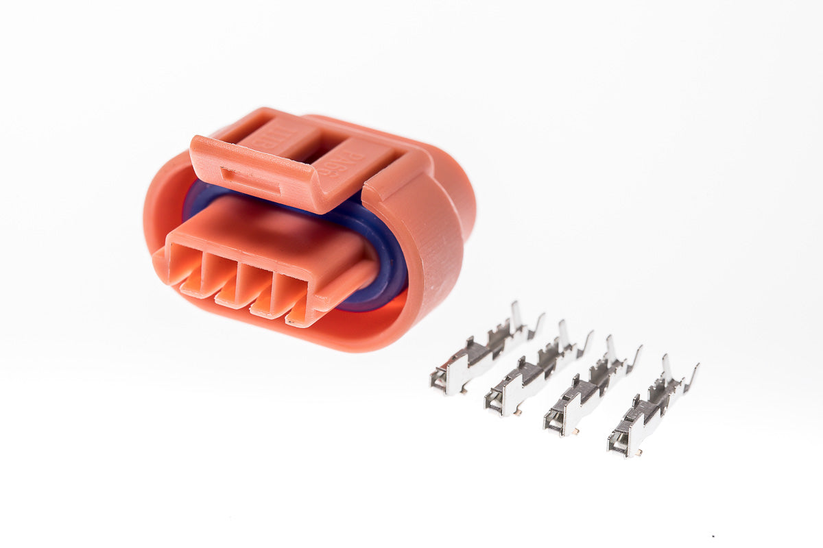 Connector weiblich 4 polig mit Crimpverbinder CSF12022