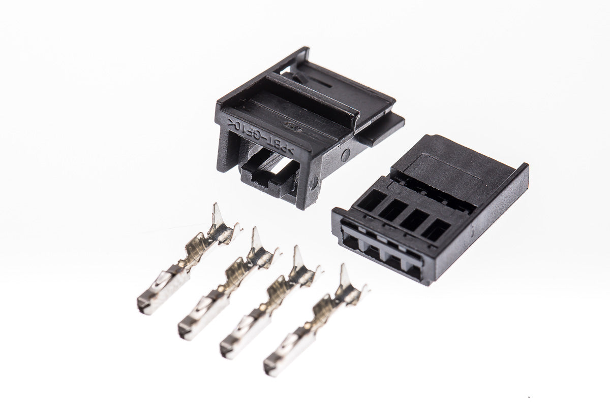 Connector weiblich 4 polig mit Crimpverbinder CSF12072