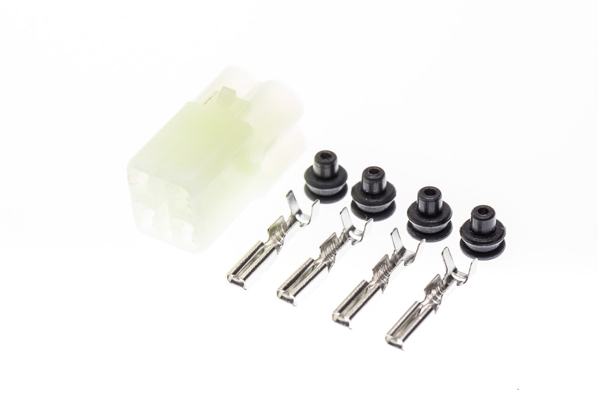 Connector weiblich 4 polig mit Einzeladerabdichtungen & Crimpverbinder CSF12075
