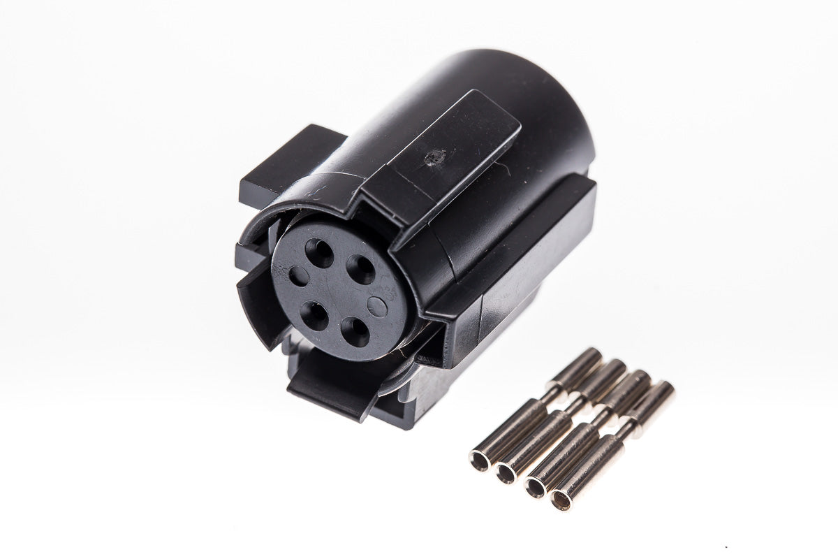 Connector weiblich 4 polig mit Crimpverbinder CSF12145
