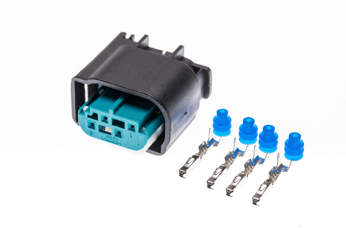Connector weiblich 4 polig mit Einzeladerabdichtungen & Crimpverbinder CSF12167