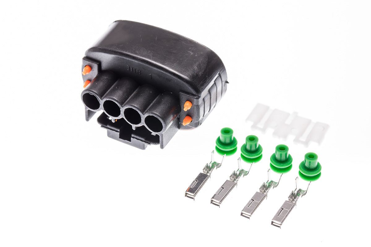 Connector weiblich 4 polig mit Einzeladerabdichtungen & Crimpverbinder CSF12168