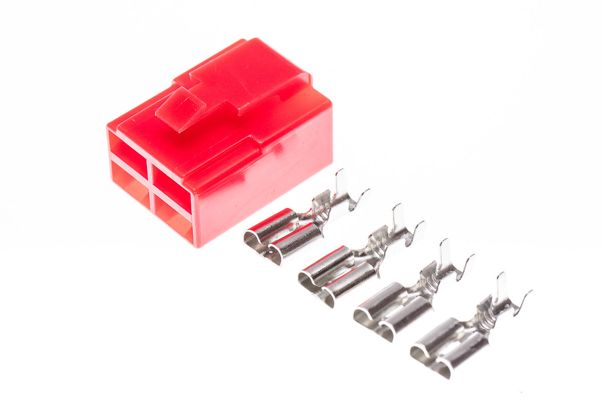 Connector weiblich 4 polig mit Crimpverbinder CSF12206