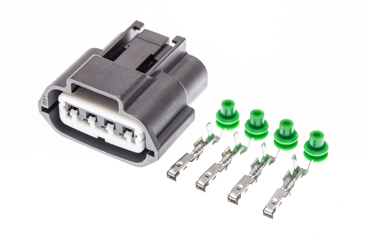 Connector weiblich 4 polig mit Einzeladerabdichtungen & Crimpverbinder CSF12215