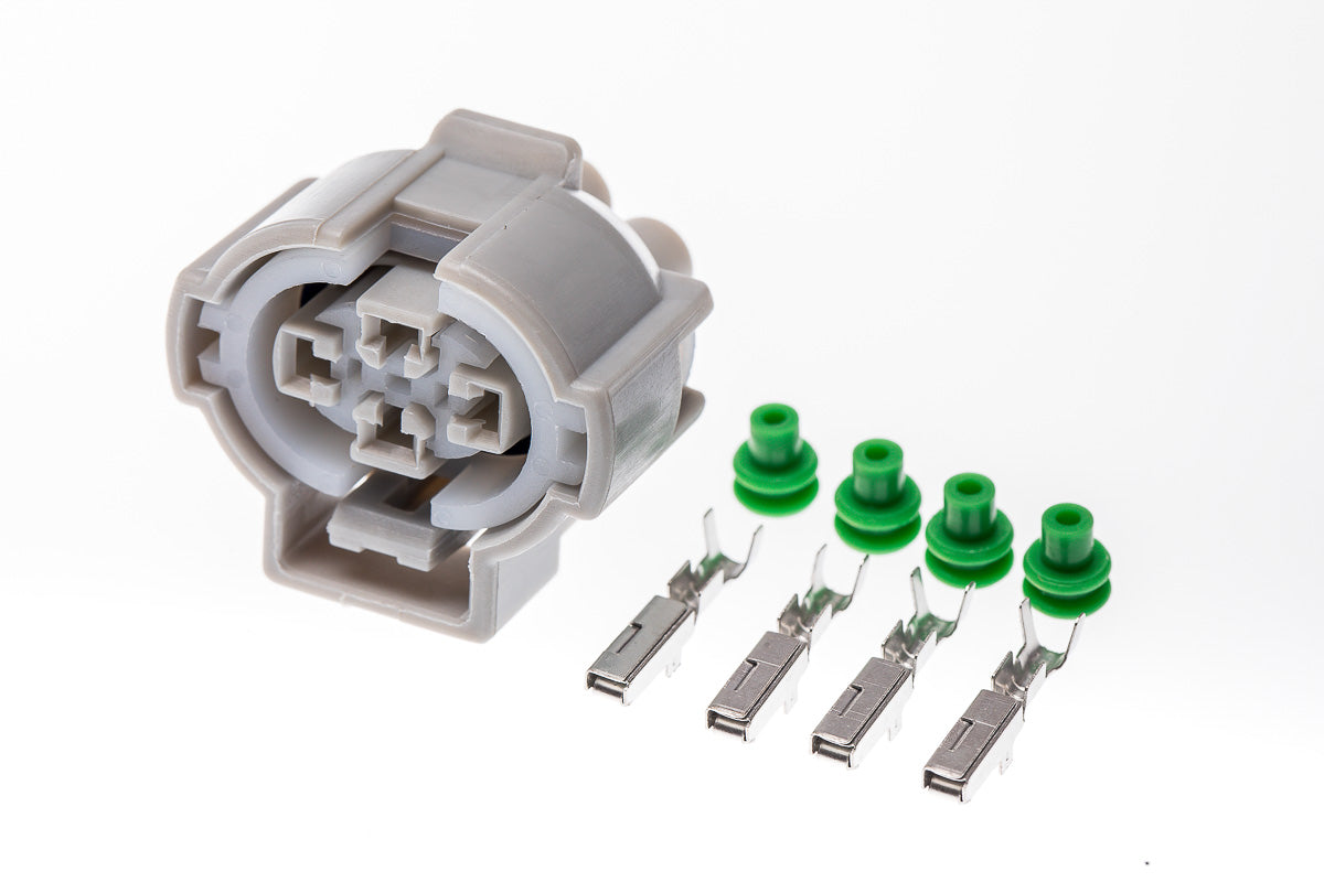 Connector weiblich 4 polig mit Einzeladerabdichtungen & Crimpverbinder CSF12228