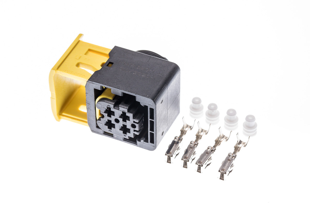 Connector weiblich 4 polig mit Einzeladerabdichtungen & Crimpverbinder CSF12251