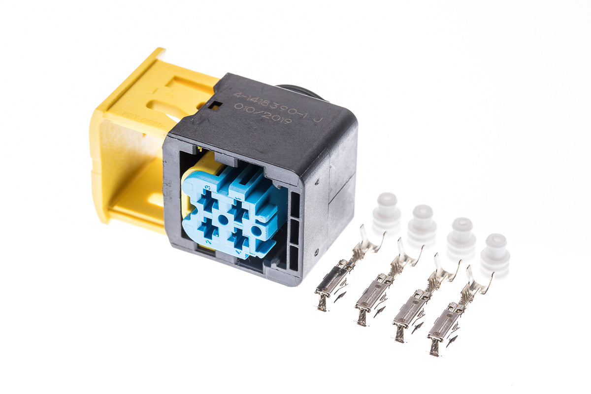 Connector weiblich 4 polig mit Einzeladerabdichtungen & Crimpverbinder CSF12255