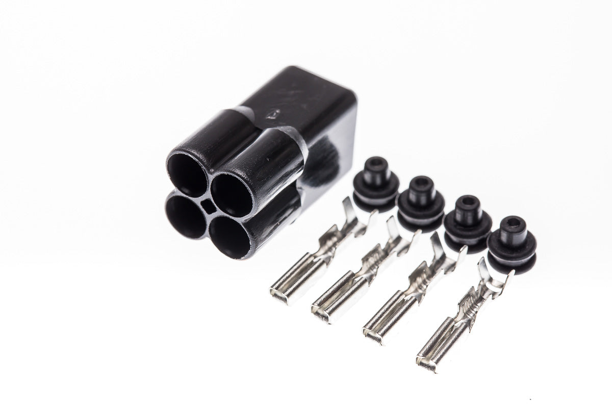 Connector weiblich 4 polig mit Einzeladerabdichtungen & Crimpverbinder CSF12295