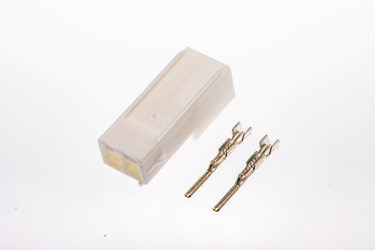 Connector männlich 2 polig mit Crimpverbinder CSM10459