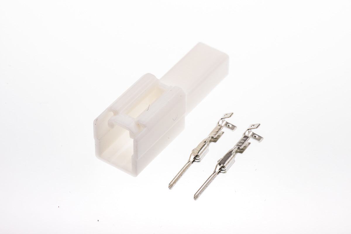 Connector männlich 2 polig mit Crimpverbinder CSM10487