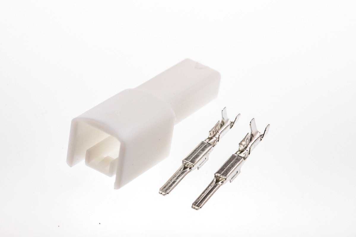 Connector männlich 2 polig mit Crimpverbinder CSM10490