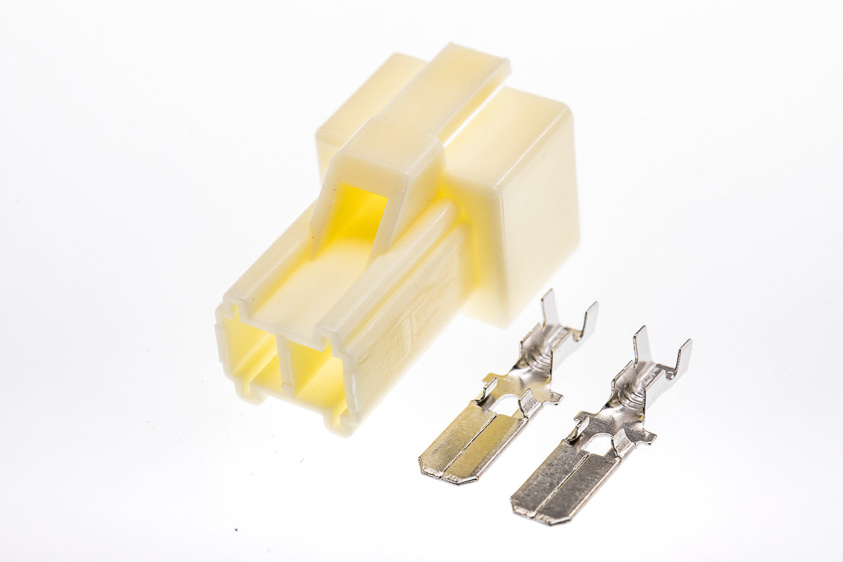 Connector männlich 2 polig mit Crimpverbinder CSM10496