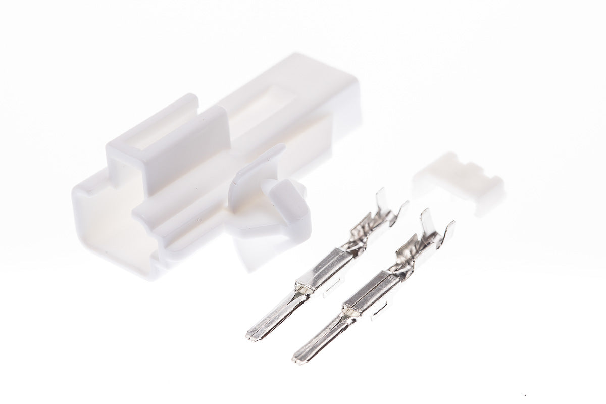 Connector männlich 2 polig mit Crimpverbinder CSM10565