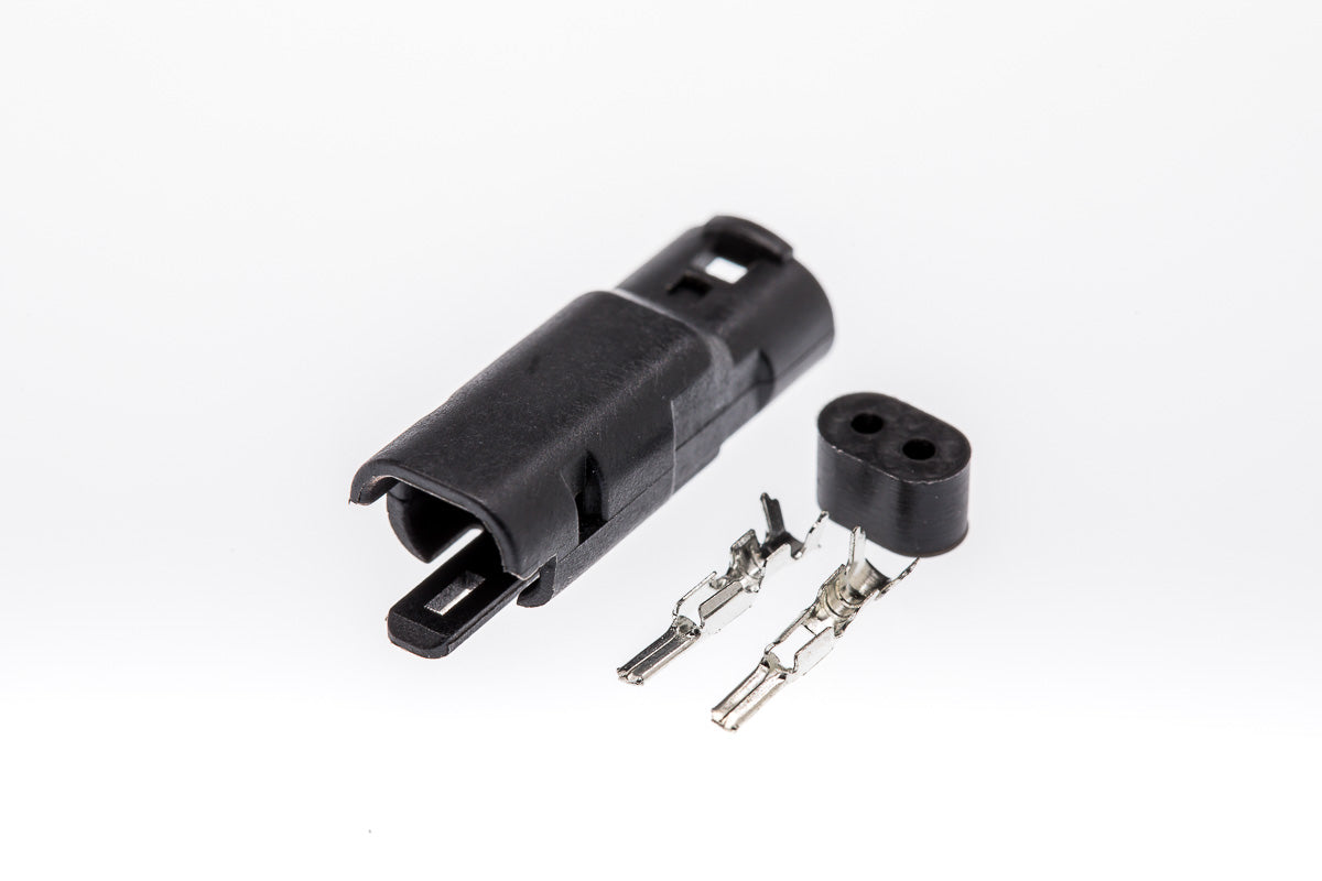 Connector männlich 2 polig mit Crimpverbinder CSM10633