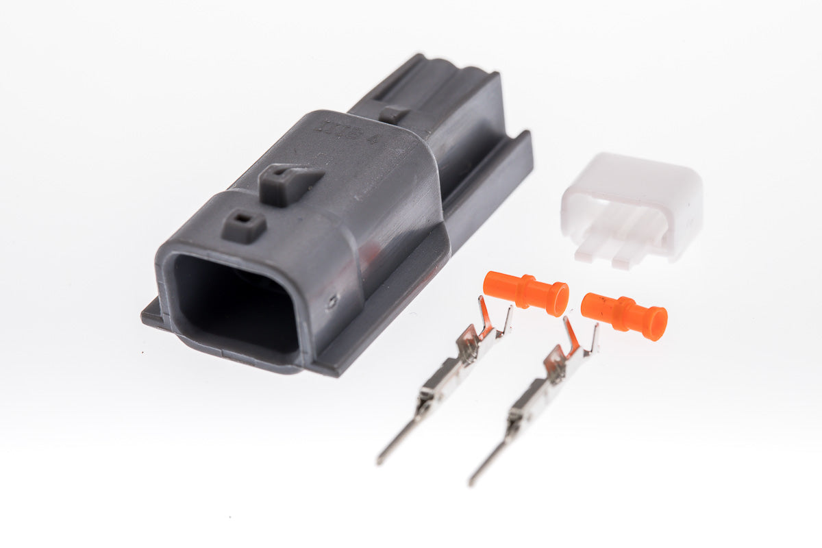 Connector männlich 2 polig mit Crimpverbinder CSM10642