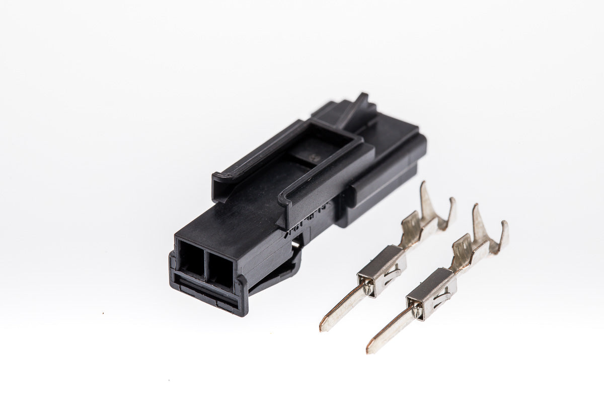 Connector männlich 2 polig mit Crimpverbinder CSM10645