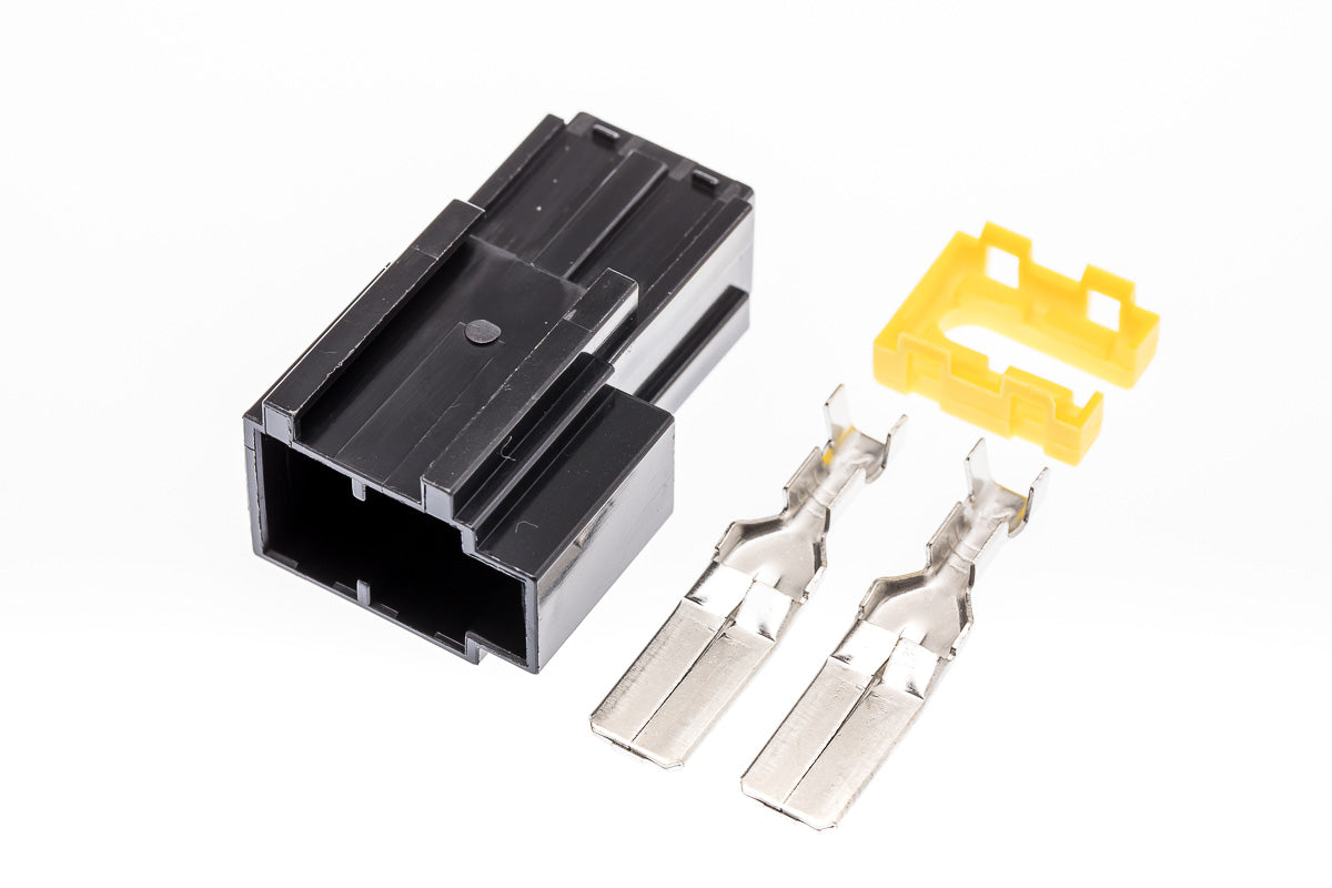 Connector männlich 2 polig mit Crimpverbinder CSM10661
