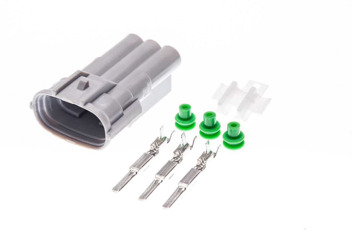 Connector männlich 3 polig mit Einzeladerabdichtungen & Crimpverbinder CSM11331