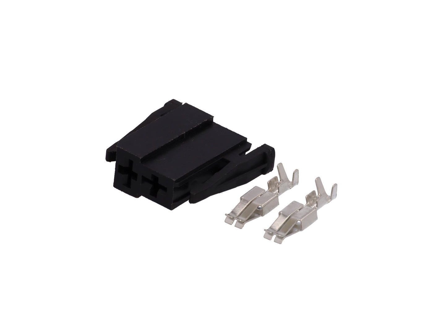 Connector weiblich 2 polig mit Crimpverbinder