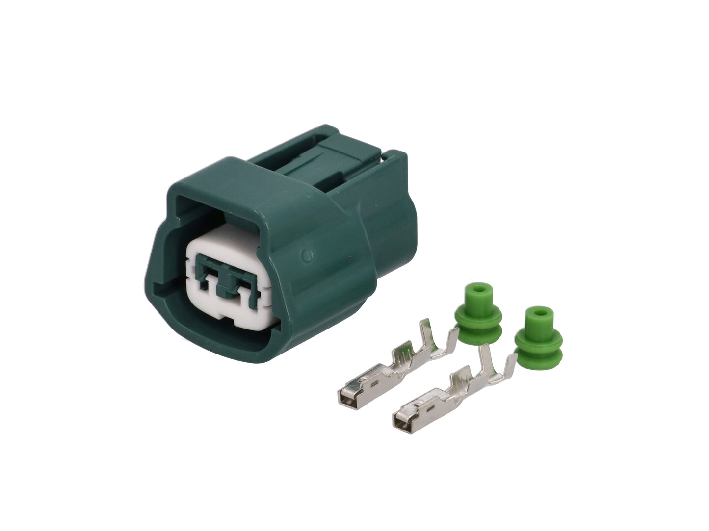 Connector weiblich 2 polig mit Crimpverbinder