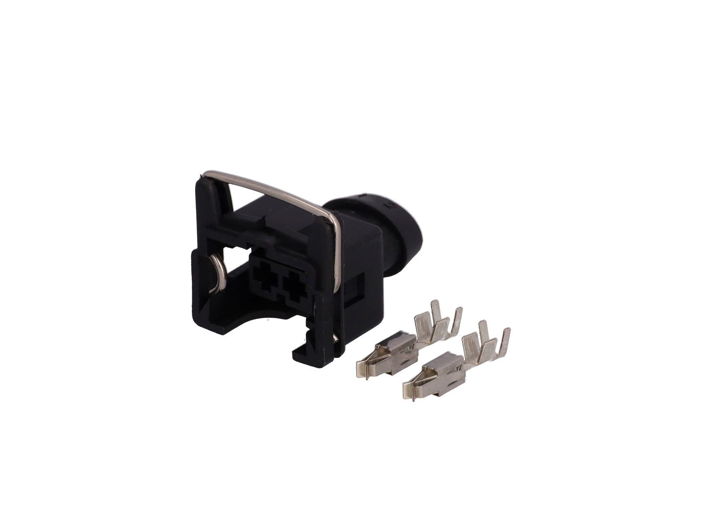 Connector weiblich 2 polig mit Crimpverbinder
