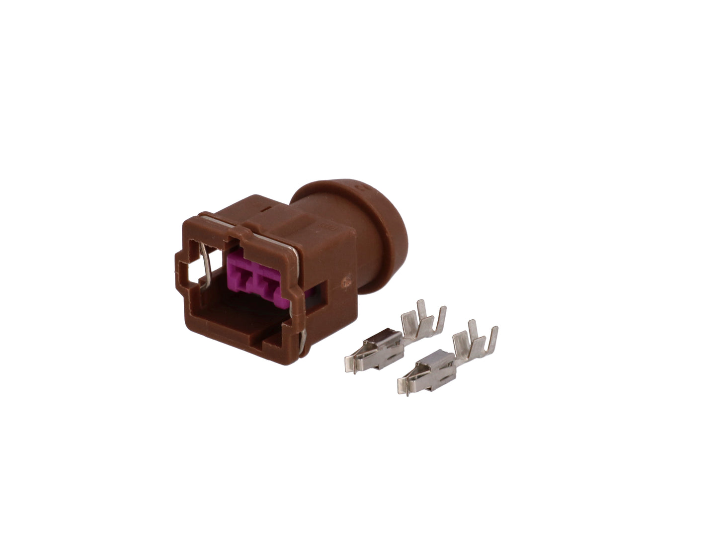 Connector weiblich 2 polig mit Crimpverbinder