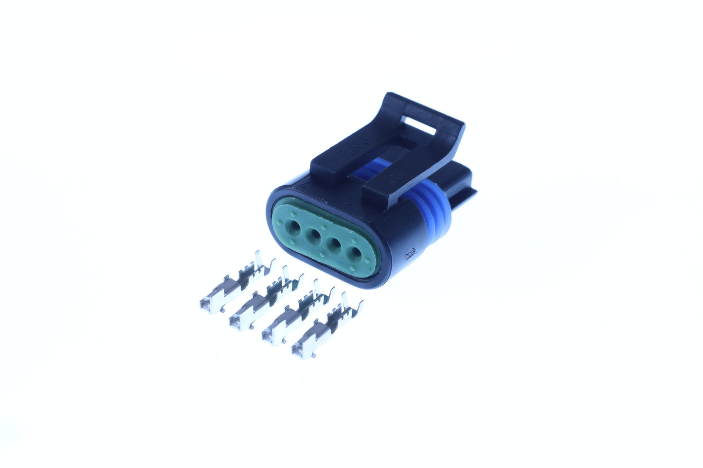 Connector weiblich 4 polig mit Crimpverbinder Steckergehäuse Vergl. Nr. 3U2Z-14S411-SCA