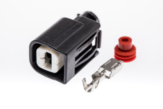 Connector  weiblich  1 polig mit Einzeladerabdichtung  & Crimpverbinder CSF10006