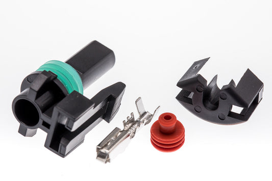 Connector  weiblich  1 polig mit Einzeladerabdichtung  & Crimpverbinder CSF10064