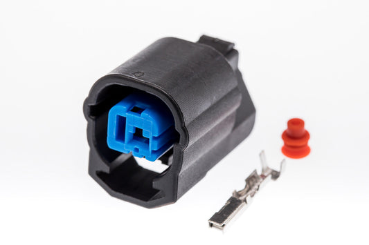 Connector  weiblich  1 polig mit Einzeladerabdichtung  & Crimpverbinder CSF10070