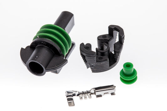 Connector  weiblich  1 polig mit Einzeladerabdichtung  & Crimpverbinder CSF10081