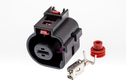 Connector  weiblich  1 polig mit Einzeladerabdichtung  & Crimpverbinder CSF10088